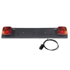 Rendszámtábla tartó, lámpákkal