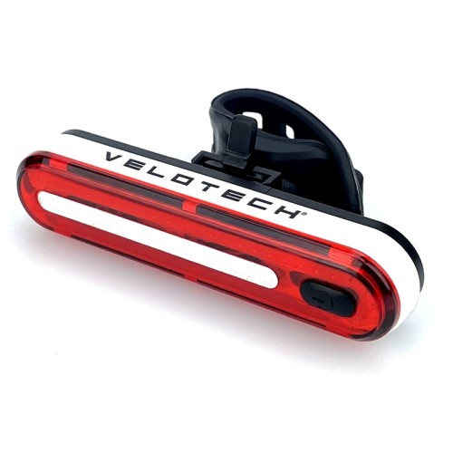 Hátsó akkus lámpa 50chipled USB Velotech