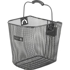 Kosár első adapteres KESKENY sűrűszövésű 25x21,5x31 + CLIP-ON kerékpárra M-wave