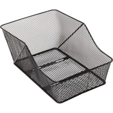 Kosár hátsó HOSSZÍTOTT sűrűszövésű kerékpárra 46x29x20 + tartozék fekete