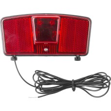 Dinamós hátsó lámpa kerékpárra csomagtartóra 2 LED (VEZETÉKKEL) Dinamós hátsó lámpa kerékpárra csomagtartóra 2 LED (VEZETÉKKEL)