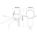 E-BIKE első lámpa 1 LED Herrmans H-DIVER fekete E-BIKE első lámpa 1 LED Herrmans H-DIVER fekete