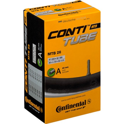 Continental MTB26 A40 47/62-559 dobozos kerékpár tömlő Continental MTB26 A40 47/62-559 dobozos kerékpár tömlő
