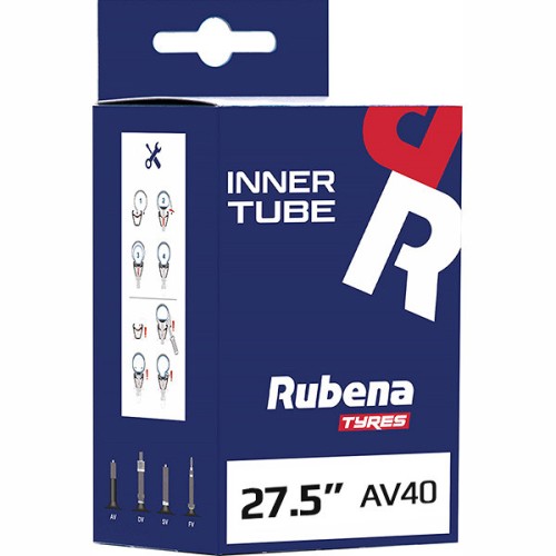 Rubena 47/62-584 27,5x1,75/2,45 AV40 kerékpár tömlő Rubena 47/62-584 27,5x1,75/2,45 AV40 kerékpár tömlő