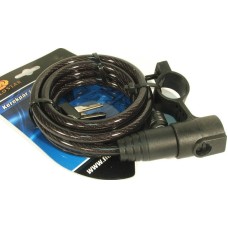 Tonyon Spirálzár 8x1500 TARTÓVAL 57631301  - kerékpár lakat