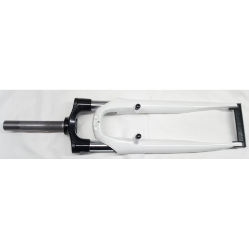 Suntour SF-14-CR85-E25P-700C, RUGÓÚT: 63MM, FÉKTÜSKÉVEL, FEHÉR, villanyak: 1 1/8", MENETES