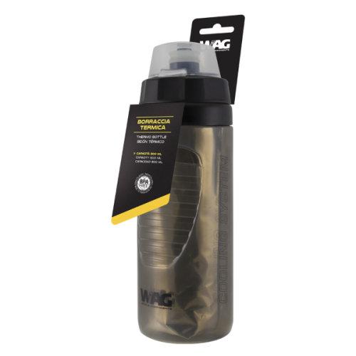 Kulacs WAG THERMO 500ml fekete, porvédő kupakkal